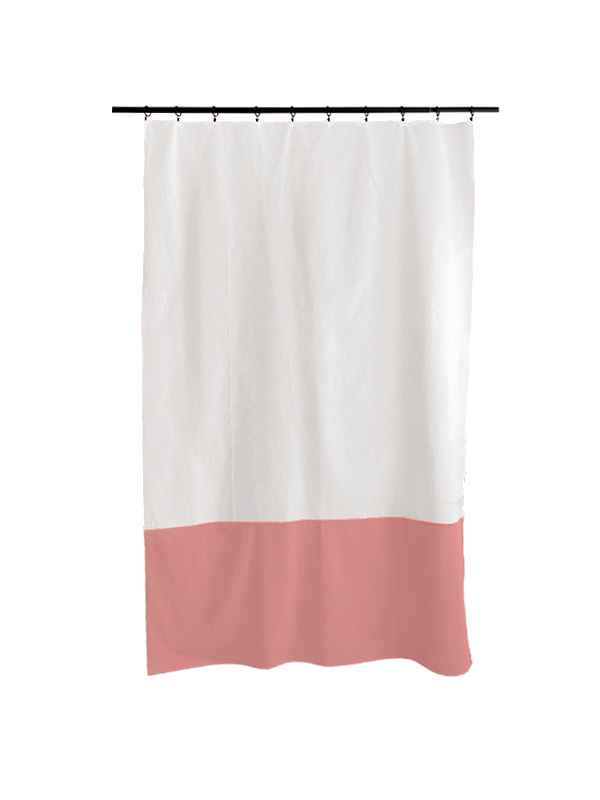 RIDEAUX TAFOUKT, Bicolore rose