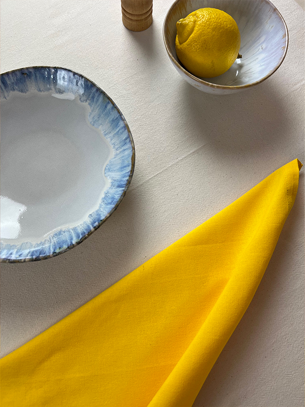 SERVIETTE de table Jaune