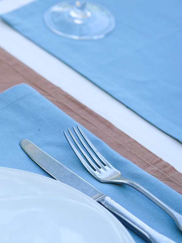 SERVIETTE de table Bleu claire